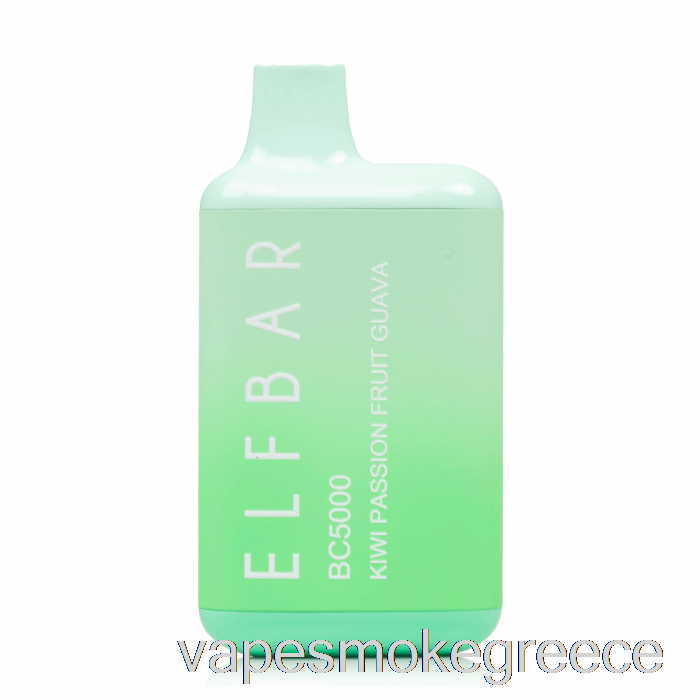 Vape Greece Bc5000 0% μηδενική νικοτίνη μιας χρήσης ακτινίδιο γκουάβα πάθους